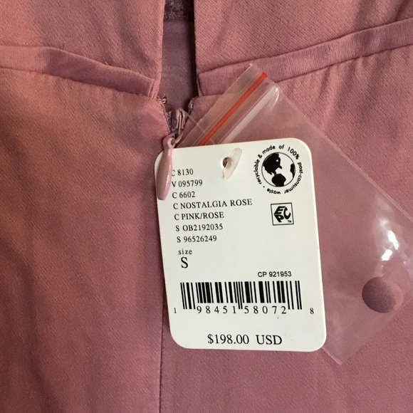 NWT Free People Pink Skies Lace Midi Dress - Picture 6 of 6